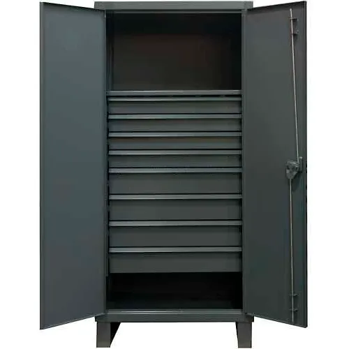 Durham® Heavy Duty Double Shift Storage Cabinet, 12 Gauge