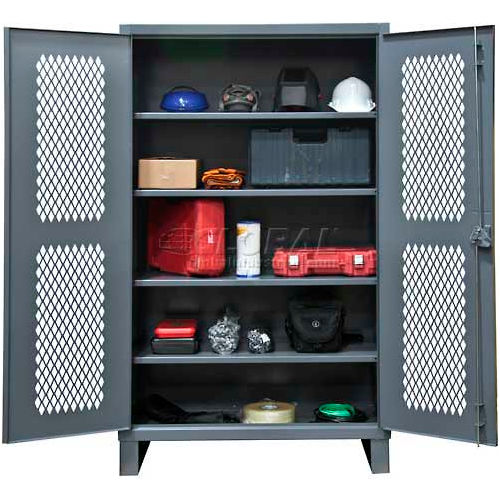 Durham Heavy Duty Ventilated Storage Cabinet HDCV243678-4S95 - 12 Gauge 36"W x 24"D x 78"H