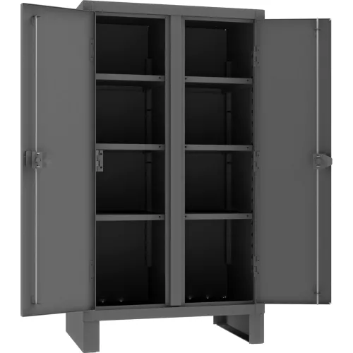 Durham® Heavy Duty Steel Double Shift Storage Cabinet, 12 Gauge