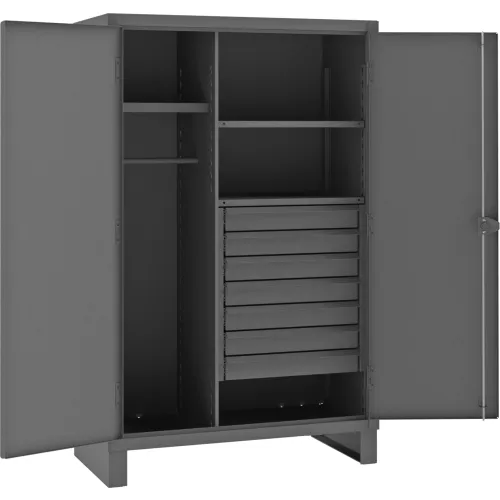 Heavy-Duty Welded Storage Cabinet with Drawers - 48 x 24 x 78