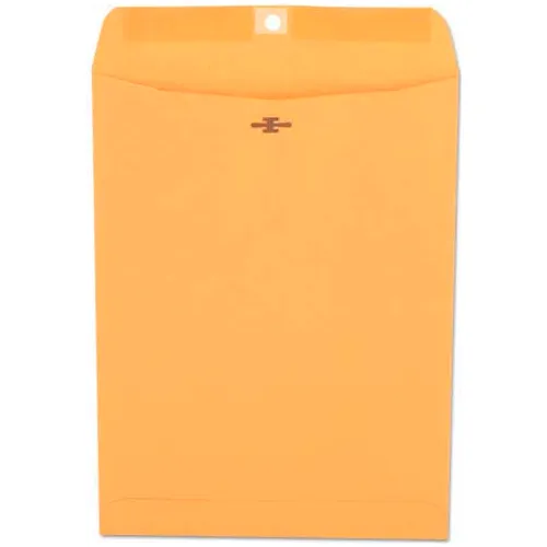Universal® Clasp Catalog Envelopes, 28 lb., 9"W x 12"H, Kraft, 100/Pack