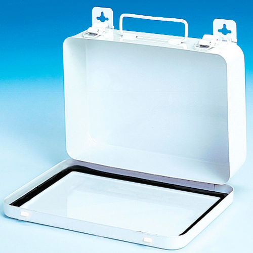 First Aid Box Metal - 9-1/16x2-3/8x6-5/16 - Pkg Qty 12