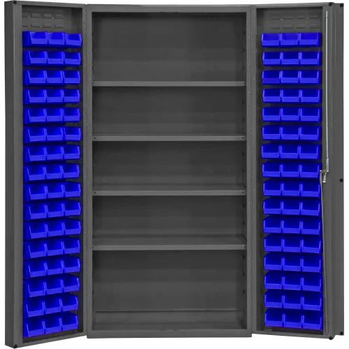 Durham 350-95 Cold Rolled Gray Steel 72 Opening Bin, 33-3/4