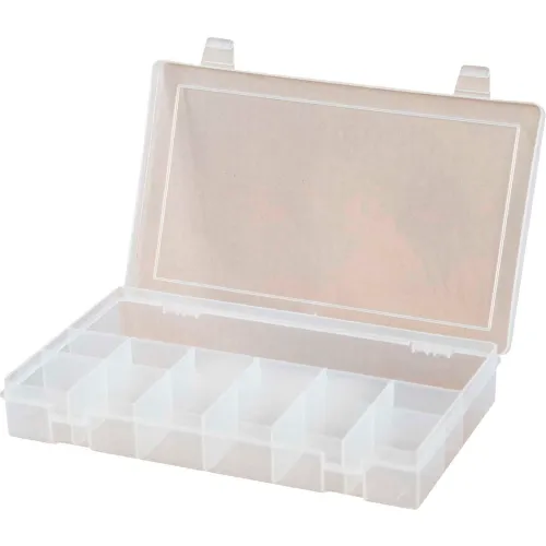 Durham Small Plastic Compartment Box SP13-CLEAR - 13 Compartments 10-13 ...