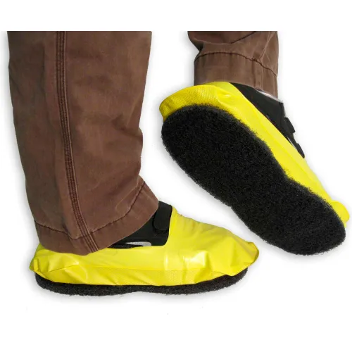 PAWS Vinyl Stripping Shoe Covers Men s Yellow Size 12 1 Pair