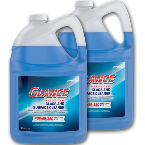Diversey&#153; Glance Powerized Glass and Surface Cleaner, Liquid, Gallon Bottle, 2/Case