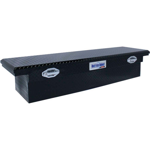 Better Built SEC Aluminum 61-1/2" Crossover Truck Box, Single Lid Low-Pro Black - 79211001