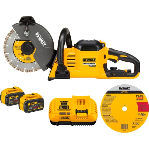 DeWALT DCS692X2 FLEXVOLT 60V MAX Cut Off Saw Kit Brushless 9