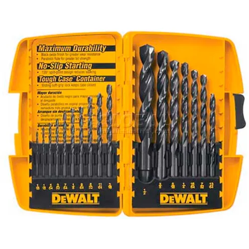 DeWALT Drill Bit Set DW1167 Black Oxide 17 Pieces 1 16