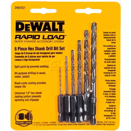 DeWALT Rapid Load Quick Change Bit Set DW2551 1 16