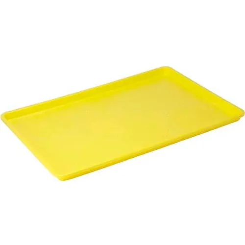 Winco FFT1826YL Plastic Sheet Tray Pkg Qty 6