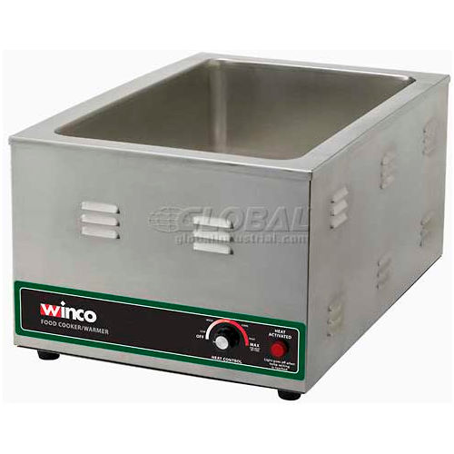 Winco FW-S600 Electric Food Cooker/Warmer, Stainless Steel