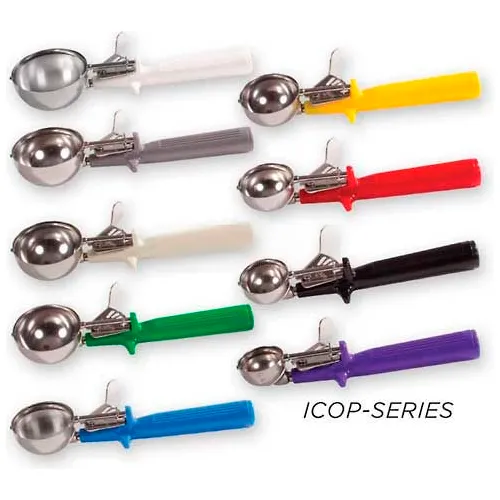 Winco ICOP-30 Ice Cream Disher with One Piece Black Handle, Size