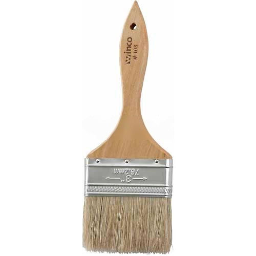 Winco WBR-30 Pastry Brush, 3&quot;W, Wood handle - Pkg Qty 24