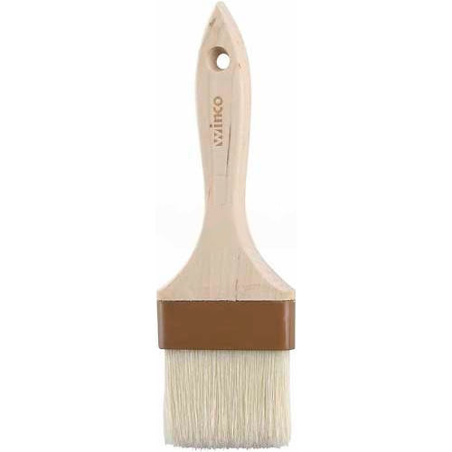 Winco WFB-30 Flat Pastry/Basting Brushes, 3"W, Wood handle - Pkg Qty 12