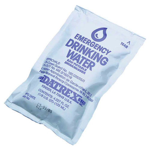 Datrex Emergency Drinking Water 125mL, 64 Sachets - DX1000W
