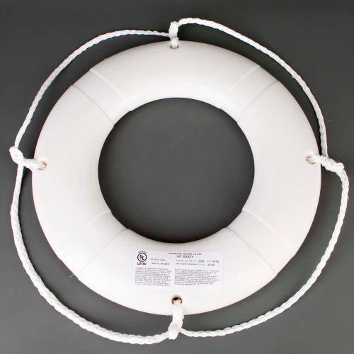 Datrex DX024WD Life Ring w/o Tape, USCG, White, 24&quot;