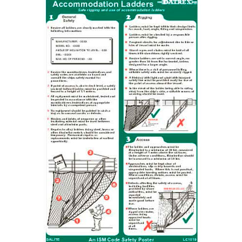 Datrex Accommodation Ladders Poster 1/Case - Lc1019G