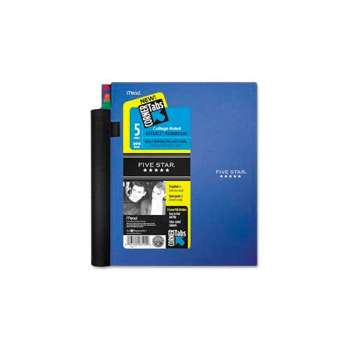 Mead® Five Star 5Subject Advance Notebook, 81/2" x 11", College Ruled