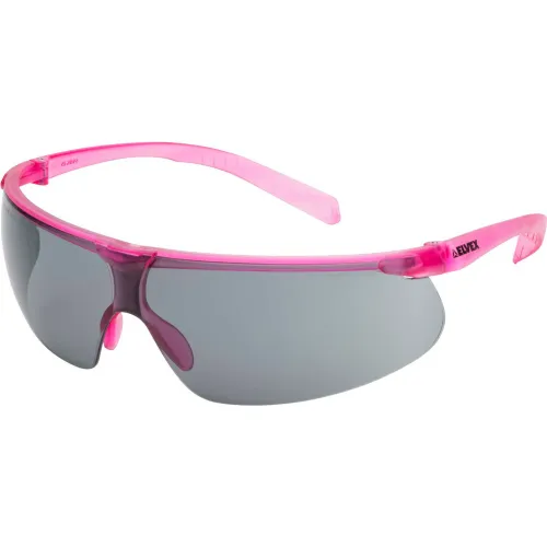 Elvex® Helium 20™ Lightweight Safety Glasses Anti Fog Gray Lens Pink Frame Pack Of 12 Pkg