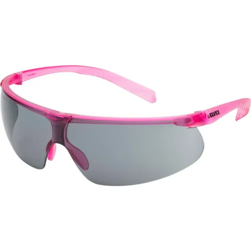 Elvex® Helium 20™ Lightweight Safety Glasses Anti Fog Gray Lens Pink Frame Pack Of 12 Pkg 9155