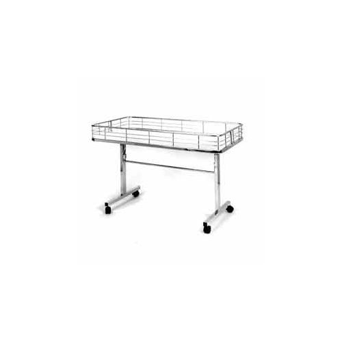 Folding Dump Table 47"L x 231/2"W x 31"H Chrome