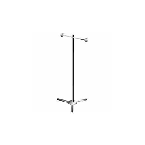 Shopping Bag Rack w/ 2 Arms - Chrome