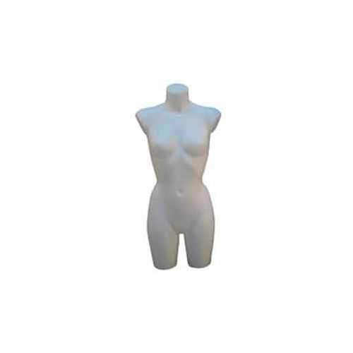 Female 3/4 Torso, No Arms - Milky White