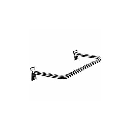 U-Shaped Round Tubing Hangrail - Chrome - Pkg Qty 10