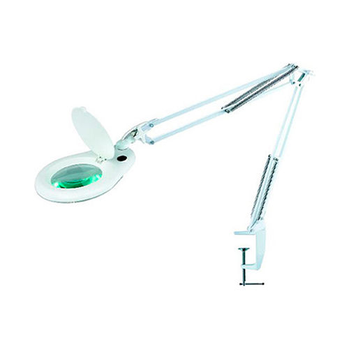 Eclipse 902-109 - Magnifier Workbench Lamp - White, with Bench Clamp