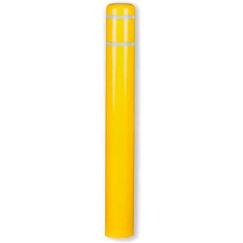 Post Guard® Bollard Cover CL1386AA, 7"Dia. X 60"H, Yellow W/No Tape