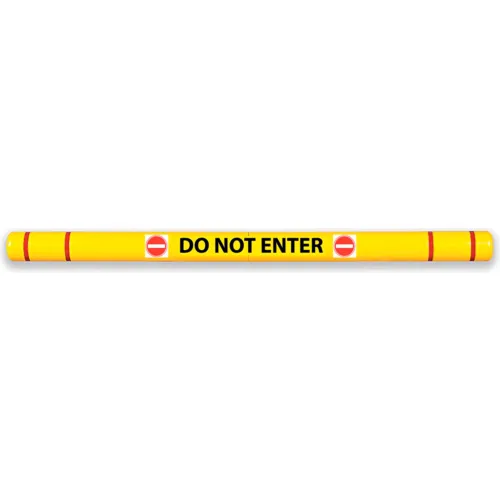 Height Guard™ Clearance Bar 7"Dia. x 80"L, Yellow/Red Tape, Do Not