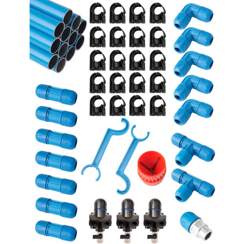 Fastpipe Rapidair F28070, 3/4&quot; Master Kit 90 ft. 3 Outlets
