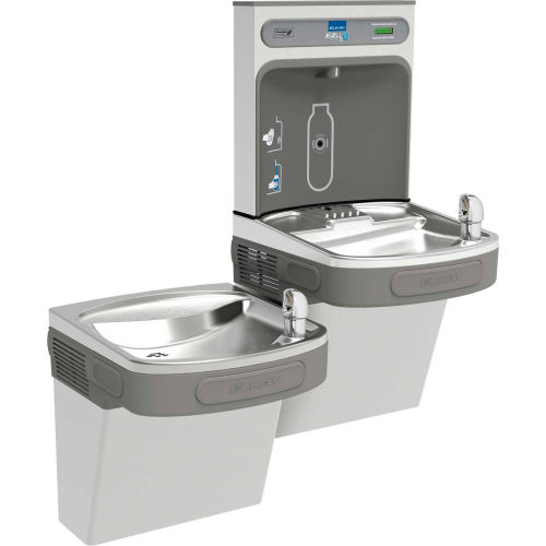 Elkay EZSTL8WSVRSK EZH20 Bi-Level Water Bottle Filling Station, 8 GPH ...