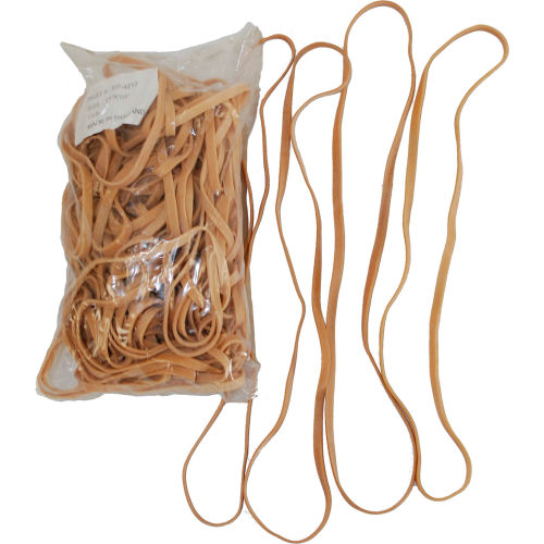 Encore Packaging Large Rubber Bands, 1/4&quot;W x 17&quot; Circumference, Crepe, Approximately 35 Bands