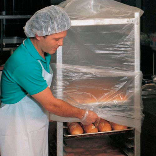 Bun Pan Rack Covers, 52"W x 80"L, .6 Mil, Clear, 50/Pack