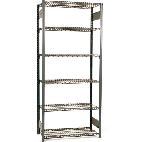  Global Industrial 7 Shelf Steel Shelving with (48) 4