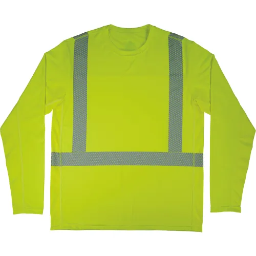 Chill-Its 6688 Cooling Hi-Vis Sun Shirt with UV Protection - Type R, Class 2, XL, Lime, Each Chill-Its 6688 Cooling Hi-Vis Sun Shirt with UV Protection - Type R, Class 2, XL, Lime, Each
