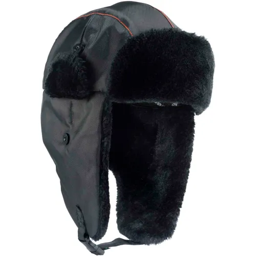 Ergodyne® N-Ferno® 6802 Classic Trapper Hat, L/XL, Black, 16845