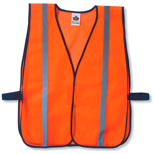 Ergodyne&#174; GloWear&#174; 8020HL Non-Certified Standard Vest, Orange, One Size - Pkg Qty 24
