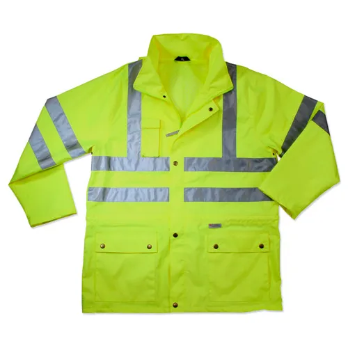 Ergodyne® GloWear® 8365 Class 3 Rain Jacket, Lime, 2XL