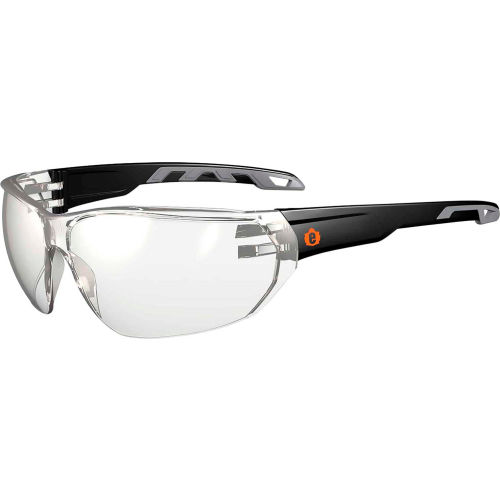 Ergodyne® Skullerz® VALI Frameless Safety Glasses, Matte Black, In/Outdoor Lens