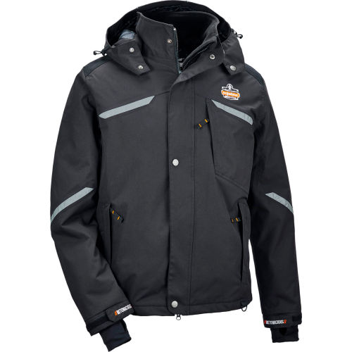 Ergodyne® N-Ferno® 6466 Thermal Jacket, Black, M, 41113