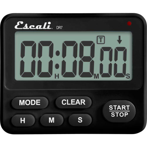 Escali Digital Timer Extra Loud, Black