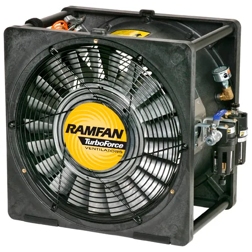 Ramfan 16" Industrial Intrinsically Safe Air Driven Blower, 1 Speed, 3200 CFM