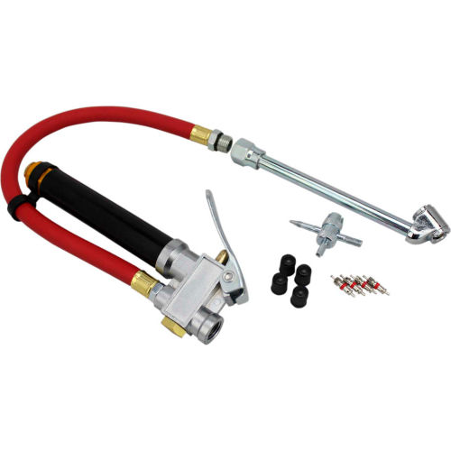 EXELAIR™ Analog Bayonet Tire Inflator Gauge Kit, 0 to 120 PSI, 13" Hose - EX0510BKIT