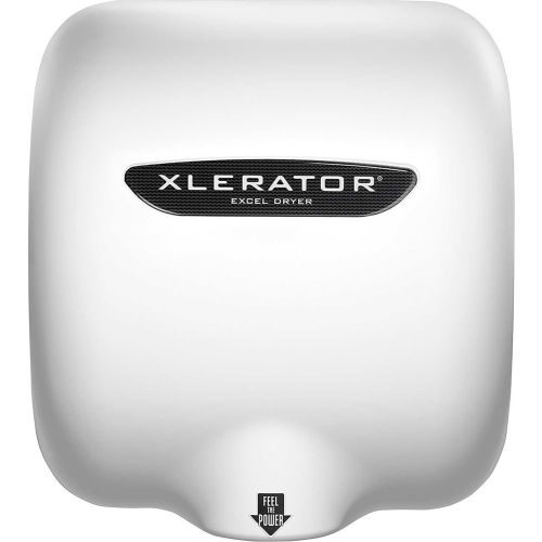 Xlerator® Hand Dryer with Noise Reduction Nozzle, White Thermoset Fiberglass, HEPA, 110-120V
																			
