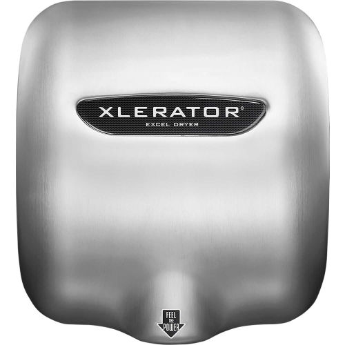 Xlerator® Hand Dryer with Noise Reduction Nozzle, Stainless Steel, HEPA, 110-120V
																			
