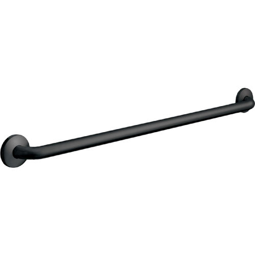 ASI&#174; Snap Flange Grab Bars, 24&quot;W x 1-1/2&quot;D, Stainless Steel, Black