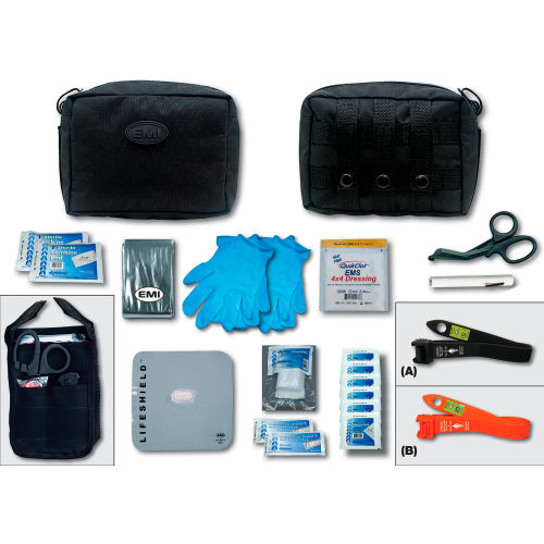 EMI Active Shooter/Bleed Aid&trade; Kit Basic with S.T.A.T. Tourniquet &quot;B&quot;, Orange